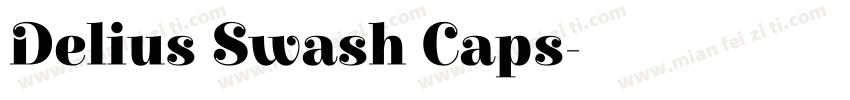 Delius Swash Caps字体转换